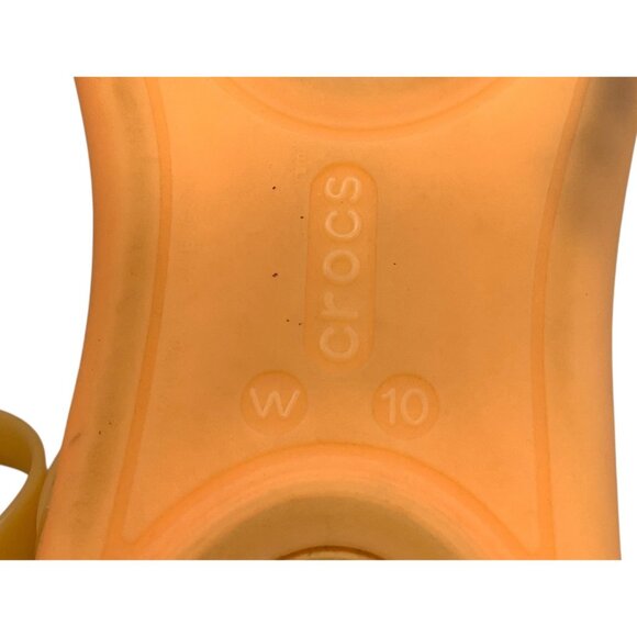 Crocs Isabella Orange Strappy Sandals Women Size 10 Lightweight Iconic - Picture 6 of 8